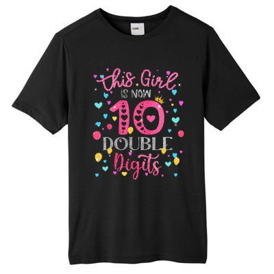 10th Birthday Gift This Is Now 10 Double Digits Tall Fusion ChromaSoft Performance T-Shirt