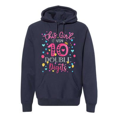 10th Birthday Gift This Is Now 10 Double Digits Premium Hoodie