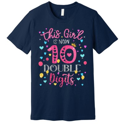 10th Birthday Gift This Is Now 10 Double Digits Premium T-Shirt