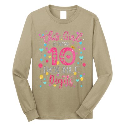 10th Birthday Gift This Is Now 10 Double Digits Long Sleeve Shirt