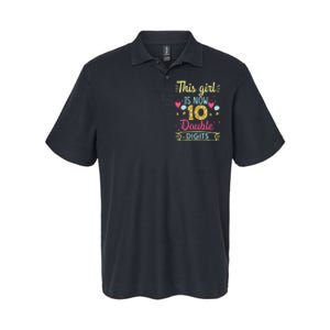 10th Birthday Gift This Is Now 10 Double Digits Softstyle Adult Sport Polo