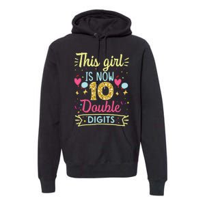 10th Birthday Gift This Is Now 10 Double Digits Premium Hoodie