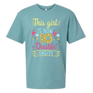 10th Birthday Gift This Is Now 10 Double Digits Sueded Cloud Jersey T-Shirt