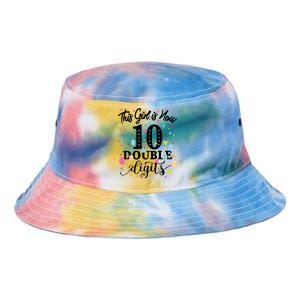 10th Birthday Gifts Shirt This Girl Is Now 10 Double Digits Tie Dye Newport Bucket Hat