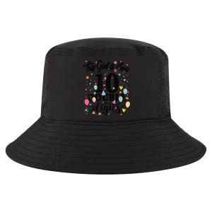 10th Birthday Gifts Shirt This Girl Is Now 10 Double Digits Cool Comfort Performance Bucket Hat