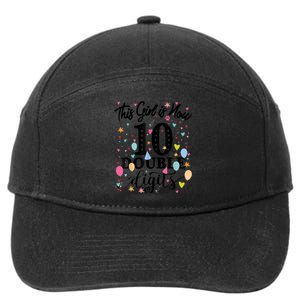 10th Birthday Gifts Shirt This Girl Is Now 10 Double Digits 7-Panel Snapback Hat