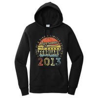 10th Birthday Gift Awesome Since February 2013 10 Year Old Cute Women's Pullover Hoodie