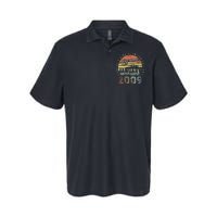 14th Birthday Gift Awesome Since January 2009 14 Year Old Softstyle Adult Sport Polo