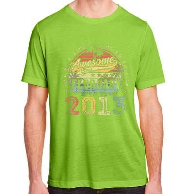 10th Birthday Gift Awesome Since February 2013 10 Year Old Adult ChromaSoft Performance T-Shirt