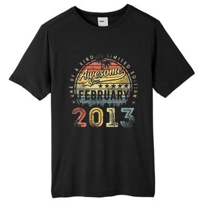 10th Birthday Gift Awesome Since February 2013 10 Year Old Tall Fusion ChromaSoft Performance T-Shirt