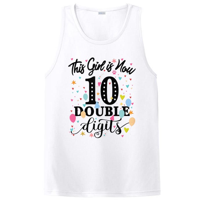 10th Birthday Gifts This Girl Is Now 10 Double Digits PosiCharge Competitor Tank