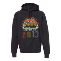 10th Birthday Gift Awesome Since January 2013 10 Year Old Premium Hoodie