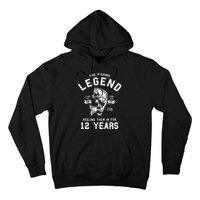 12th Birthday Gift The Fishing Legend 12 Years Fisherman Hoodie