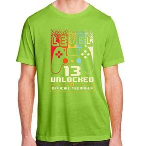 13th Birthday Gift Level 13 Unlocked Officialnager Adult ChromaSoft Performance T-Shirt