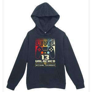 13th Birthday Gift Level 13 Unlocked Officialnager Urban Pullover Hoodie