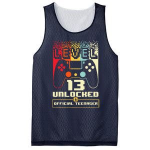 13th Birthday Gift Level 13 Unlocked Officialnager Mesh Reversible Basketball Jersey Tank