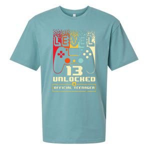 13th Birthday Gift Level 13 Unlocked Officialnager Sueded Cloud Jersey T-Shirt