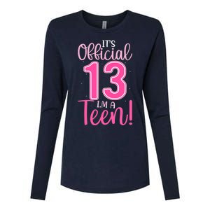 13th Birthday Girl 13 Years Teen Teenager Birthday Womens Cotton Relaxed Long Sleeve T-Shirt