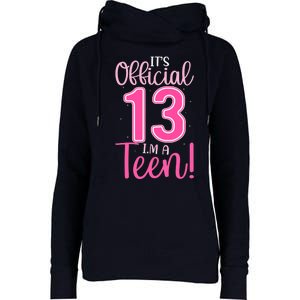 13th Birthday Girl 13 Years Teen Teenager Birthday Womens Funnel Neck Pullover Hood