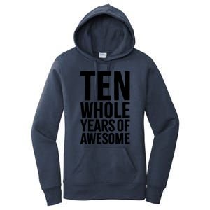 10th Birthday Gift Boy Age 10 Ten Year Old Boys Son T Women's Pullover Hoodie