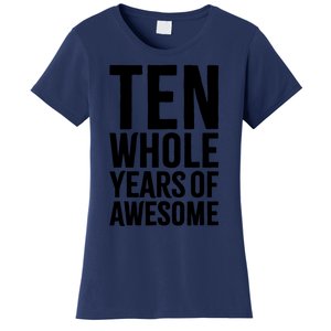 10th Birthday Gift Boy Age 10 Ten Year Old Boys Son T Women's T-Shirt