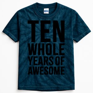 10th Birthday Gift Boy Age 10 Ten Year Old Boys Son T Kids Tie-Dye T-Shirt