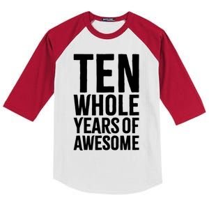 10th Birthday Gift Boy Age 10 Ten Year Old Boys Son T Kids Colorblock Raglan Jersey