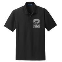 15th Birthday Gift Vintage Legends Born In 2007 15 Years Old Dry Zone Grid Polo