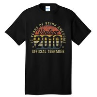 13th Birthday Gifts Vintage 2010 Teenager 13 Years Old Tall T-Shirt