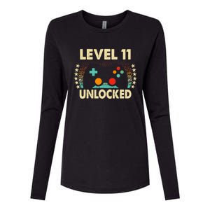 11th Birthday Gifts Boy Funny Gaming Video Gamer 11 Year Old Womens Cotton Relaxed Long Sleeve T-Shirt