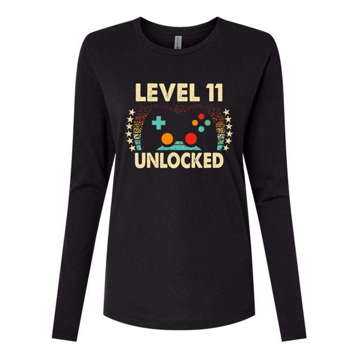 11th Birthday Gifts Boy Funny Gaming Video Gamer 11 Year Old Womens Cotton Relaxed Long Sleeve T-Shirt