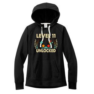 11th Birthday Gifts Boy Funny Gaming Video Gamer 11 Year Old Women's Fleece Hoodie