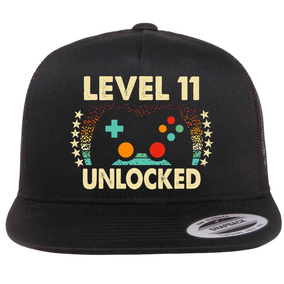 11th Birthday Gifts Boy Funny Gaming Video Gamer 11 Year Old Flat Bill Trucker Hat