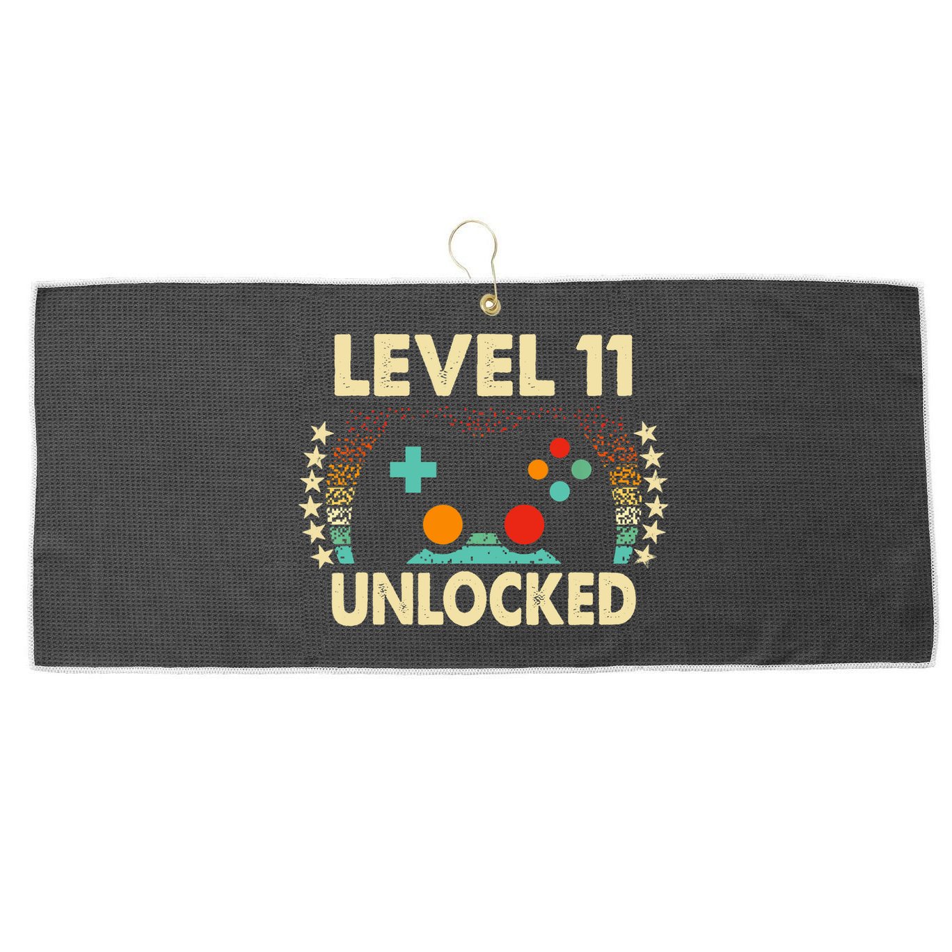 11th Birthday Gifts Boy Funny Gaming Video Gamer 11 Year Old Large Microfiber Waffle Golf Towel