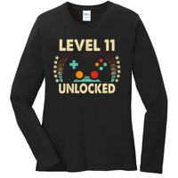 11th Birthday Gifts Boy Funny Gaming Video Gamer 11 Year Old Ladies Long Sleeve Shirt