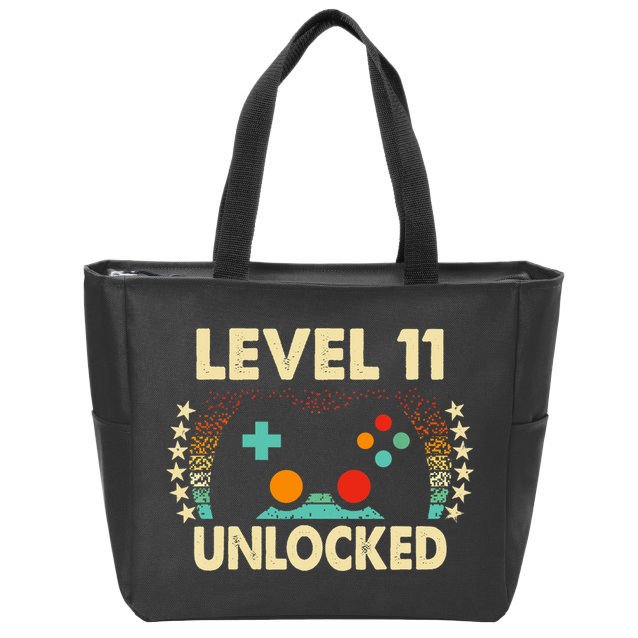 11th Birthday Gifts Boy Funny Gaming Video Gamer 11 Year Old Zip Tote Bag