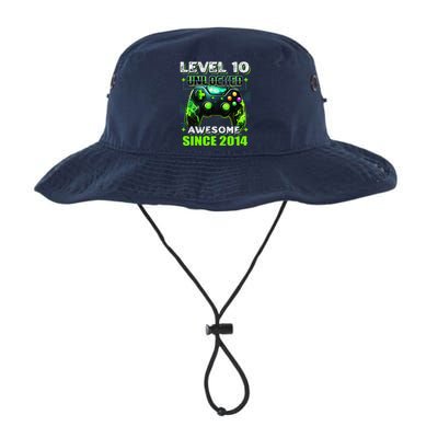 10th Birthday Gamer 10 Year Old Funny Bday Boy Ten Son Legacy Cool Fit Booney Bucket Hat