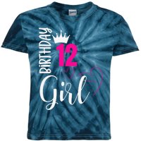 12 Birthday Girl Happy 12th Birthday Kids Tie-Dye T-Shirt