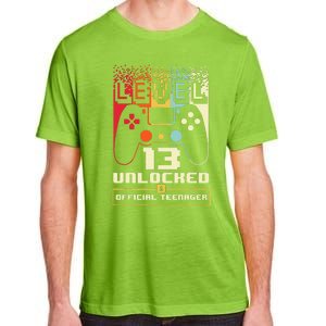 13th Birthday Gift Level 13 Unlocked Nager Adult ChromaSoft Performance T-Shirt