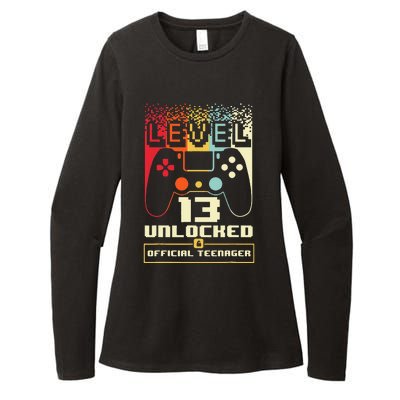 13th Birthday Gift Level 13 Unlocked Nager Womens CVC Long Sleeve Shirt