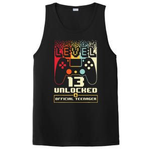 13th Birthday Gift Level 13 Unlocked Nager PosiCharge Competitor Tank