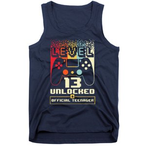 13th Birthday Gift Level 13 Unlocked Nager Tank Top