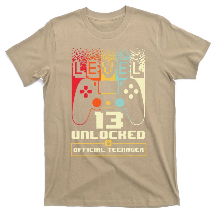 13th Birthday Gift Level 13 Unlocked Nager T-Shirt