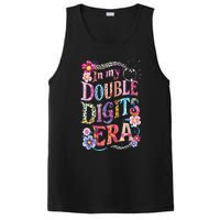 10th Birthday Girl In My Double Digits Era Retro 10 Year Old PosiCharge Competitor Tank