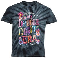 10th Birthday Girl In My Double Digits Era Retro 10 Year Old Kids Tie-Dye T-Shirt