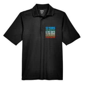 13th Birthday Gift Boy 13 Years Being Awesome Men's Origin Performance Pique Polo