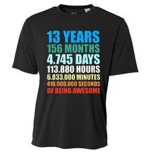 13th Birthday Gift Boy 13 Years Being Awesome Cooling Performance Crew T-Shirt