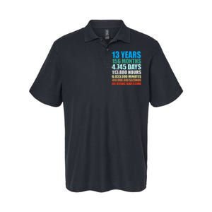 13th Birthday Gift Boy 13 Years Being Awesome Softstyle Adult Sport Polo