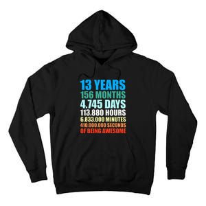 13th Birthday Gift Boy 13 Years Being Awesome Tall Hoodie