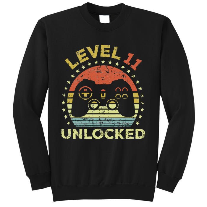 11th Birthday Gaming Level 11 Unlocked Sweatshirt